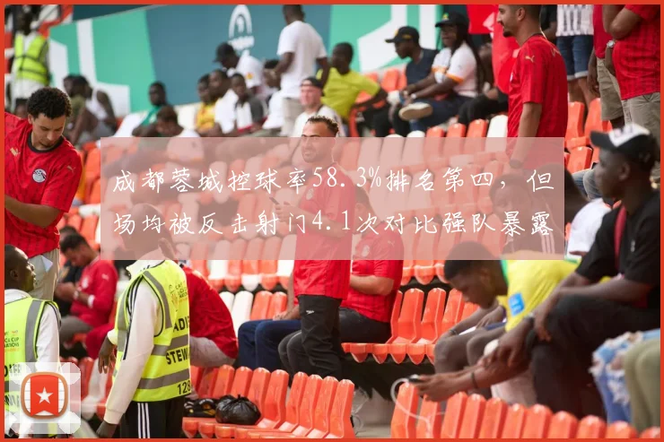 成都蓉城控球率58.3%排名第四,但场均被反击射门4.1次对比强队暴露防守隐患